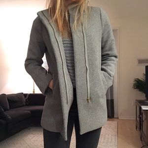 J Crew Factory Gray Wool Coat